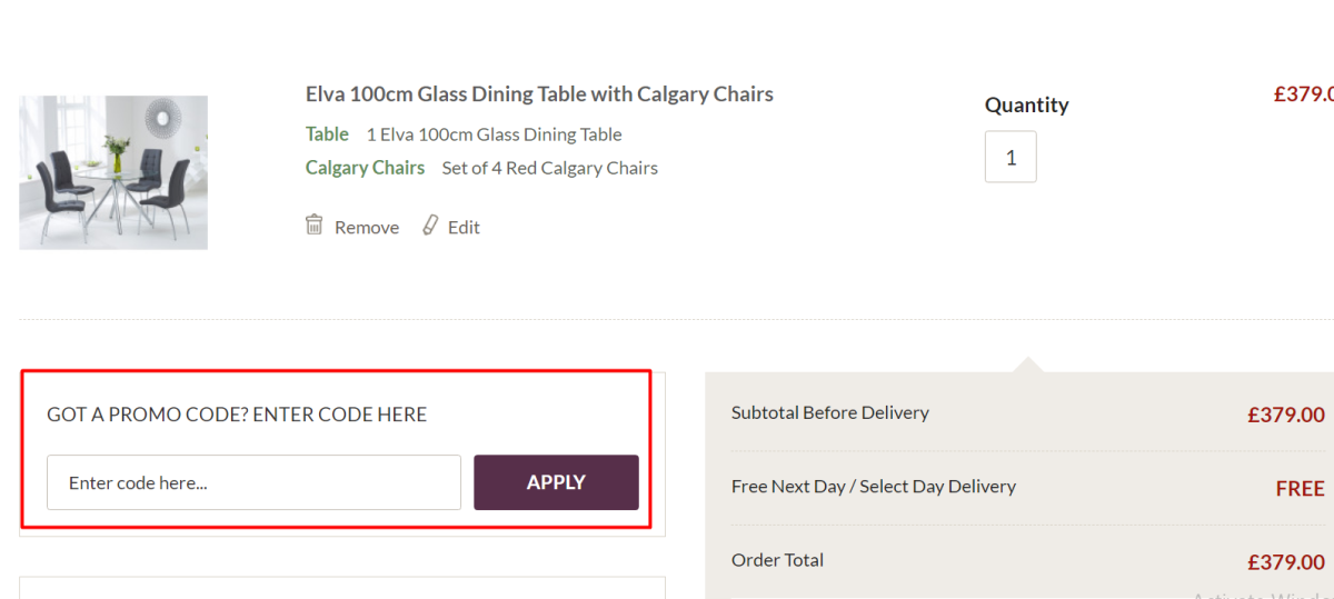 how to use Great Furniture Trading Company discount code